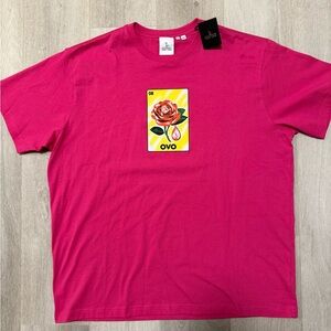 OVO Pink Graphic Short Sleeve Tee